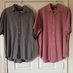 2 Ralph Lauren button down dress shirts